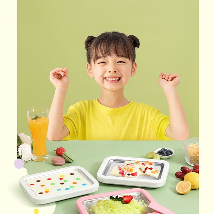 Fried Yogurt Machine Household Small Kidsren's Fried Ice Machine Homemade DIY Ice Cream Machine Sand Ice Frying Pan New Yogurt Machine