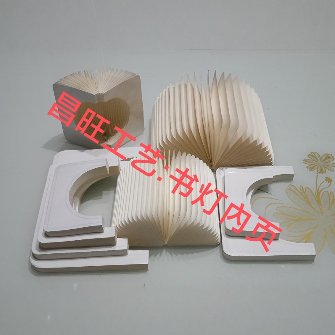 [in Stock] Flip Book Light Paper Lampshade. Dupont Paper Book Light Paper Cover. Foldable Book Light Inner Pages
