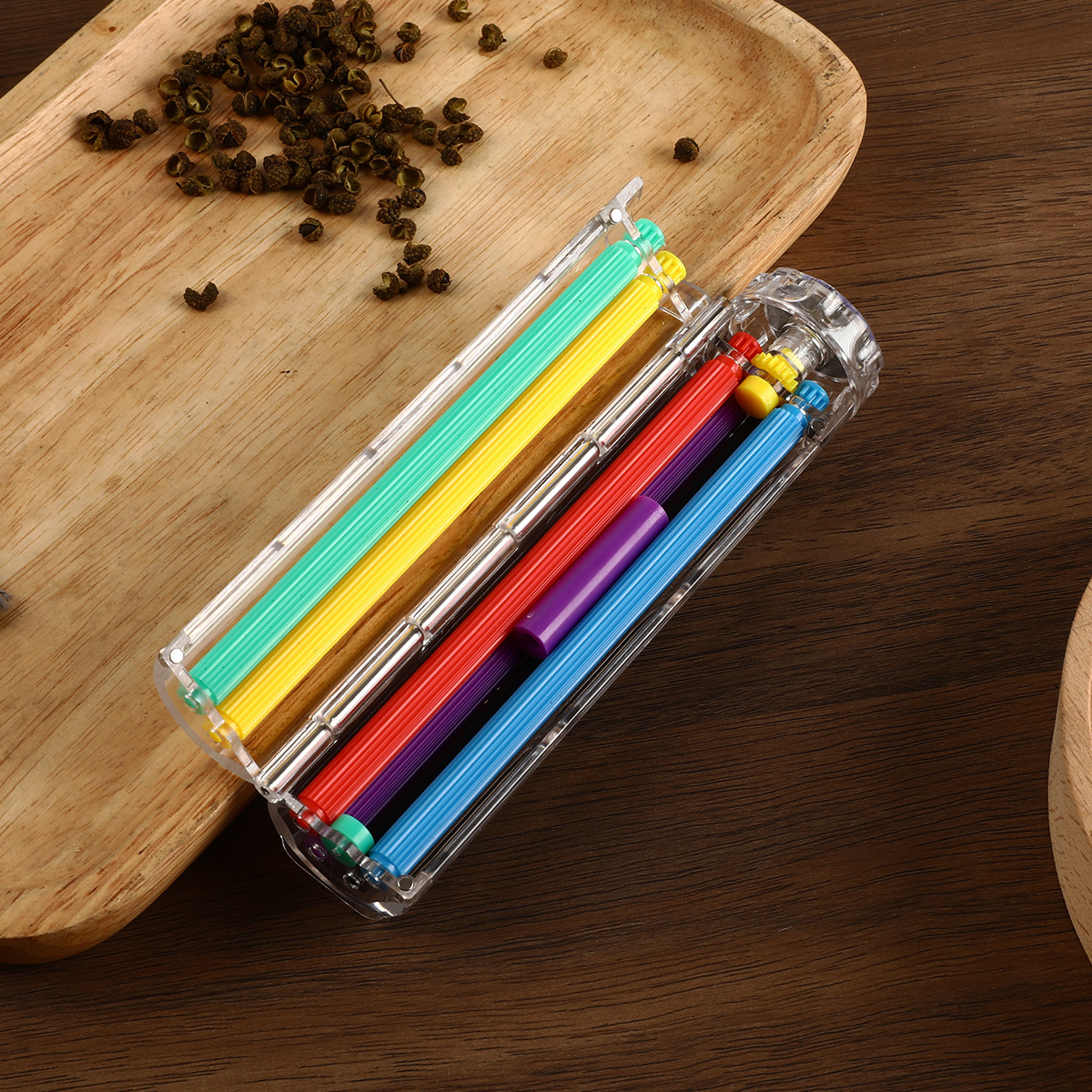 Multicolor Plastic Household Manual Rotating Cigarette Roller Hand Rolled Cigarette Puller Cigarette Accessories Cigarette Filler