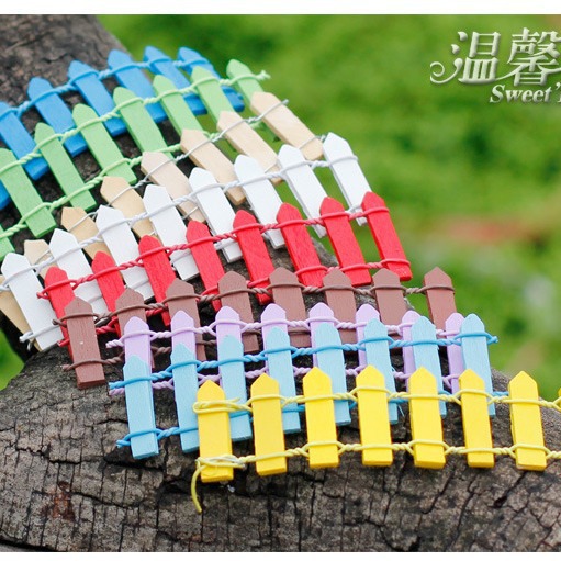 Micro Landscape Ornaments, Succulent Wooden Fence, Fence, White Mini Fence, Small Ornaments