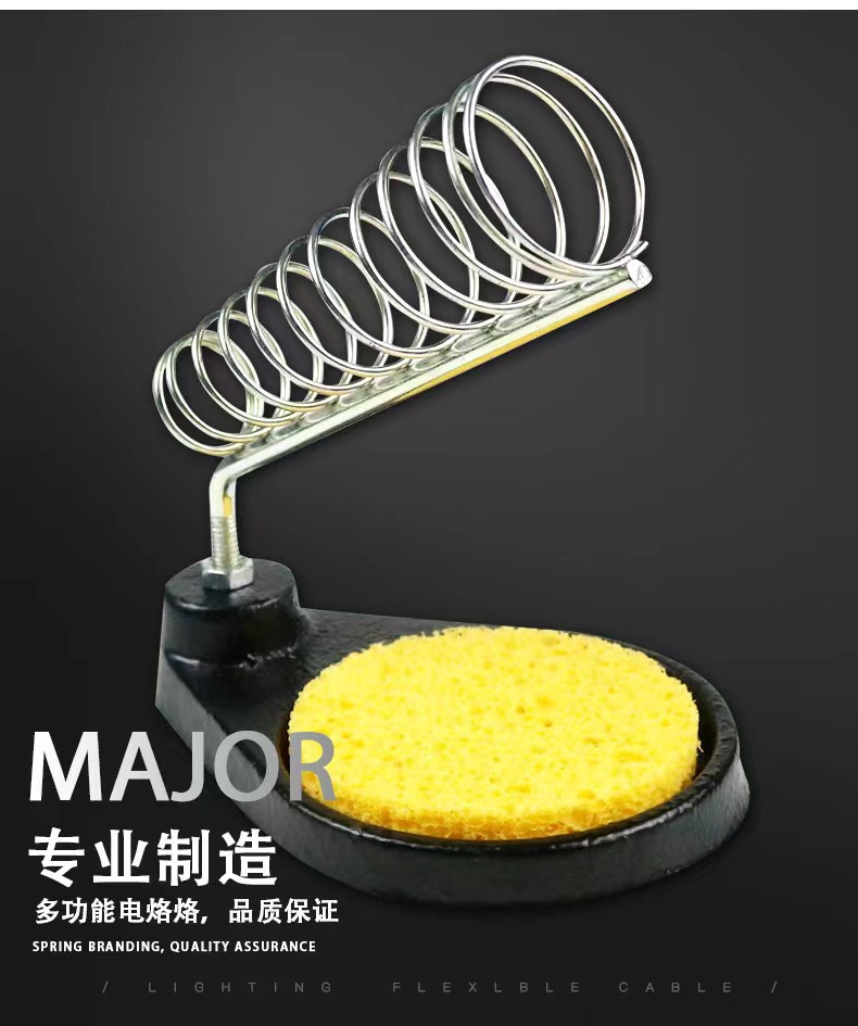 Factory wholesale No. 1 all-metal cast iron soldering iron rack cast iron soldering iron base round electric soldering iron rack wholesale