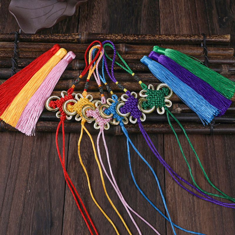 Chinese Knot Small Size Customized Gold Edge Knot Rich Knot Factory Large Number of Colors and Sizes Customized Various Chinese Knot Tassels