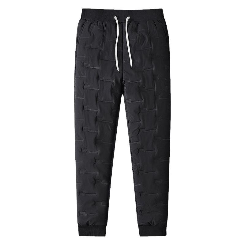Autumn and Winter New Down Pants Men's Thickened Fashion Casual Windproof Cold-proof Snow-proof Men's Large Size Warm Autumn Pants Cotton Pants