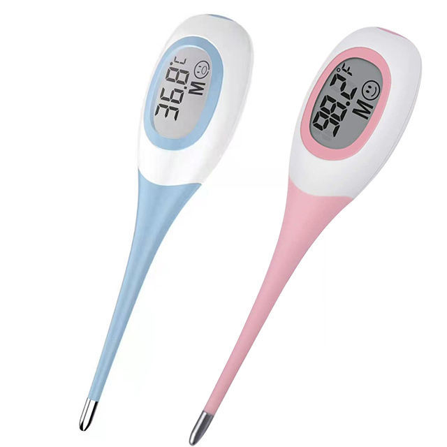 Popular 8-Second Quick Measurement of Human Oral Thermometer Large Screen Lcd Three-Color Backlight Pet Digital Thermometer