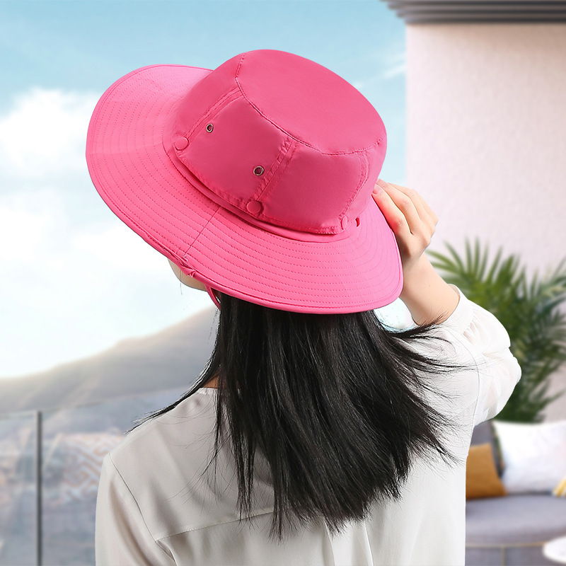 Outdoor Fishing Protective Large Brim Hat Breathable Mesh Anti-Mosquito Sun Hat Can Store Mesh Men's and Women's Hat