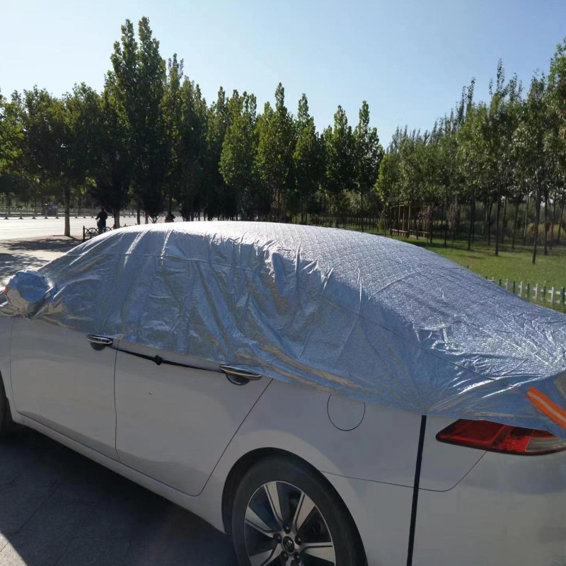 Cotton Thickened Lengthened Car Clothes Most Half Cover Full Car Glass Front Hood Four Seasons Universal Heat Insulation Rain and Dust Protection