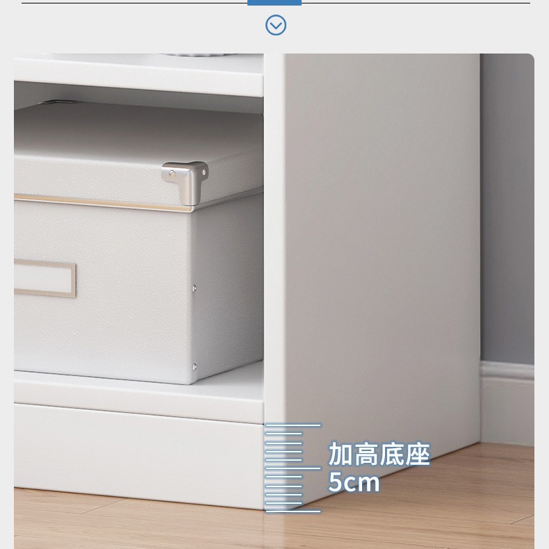 Bookshelf Corner Cabinet Narrow Edition Simple Economical Storage Cabinet Space-saving Small Corner Bookcase