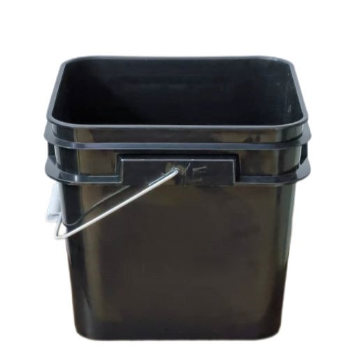 Brand New Material Plastic Square Barrel Pet Feed Barrel Gasket Barrel (12L Square Barrel Metal Handle)