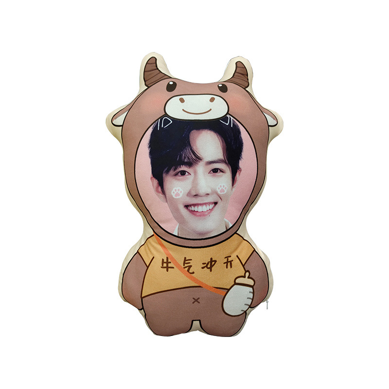 According to the picture double-sided custom birthday gift items corporate logo special-shaped pillow sofa bedroom cushion