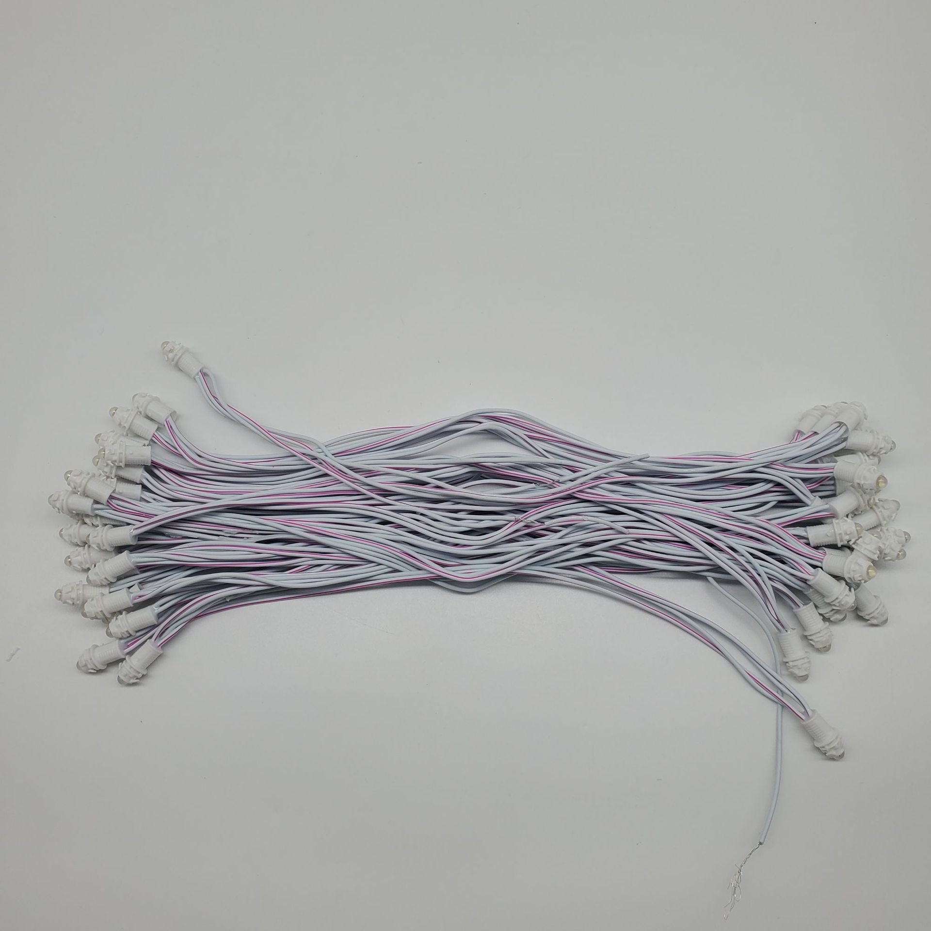 Factory Direct Sales 9mm Led Light String 12V Solar Luminous Character Sign Decoration Christmas Tree Cross-Border Led Light String