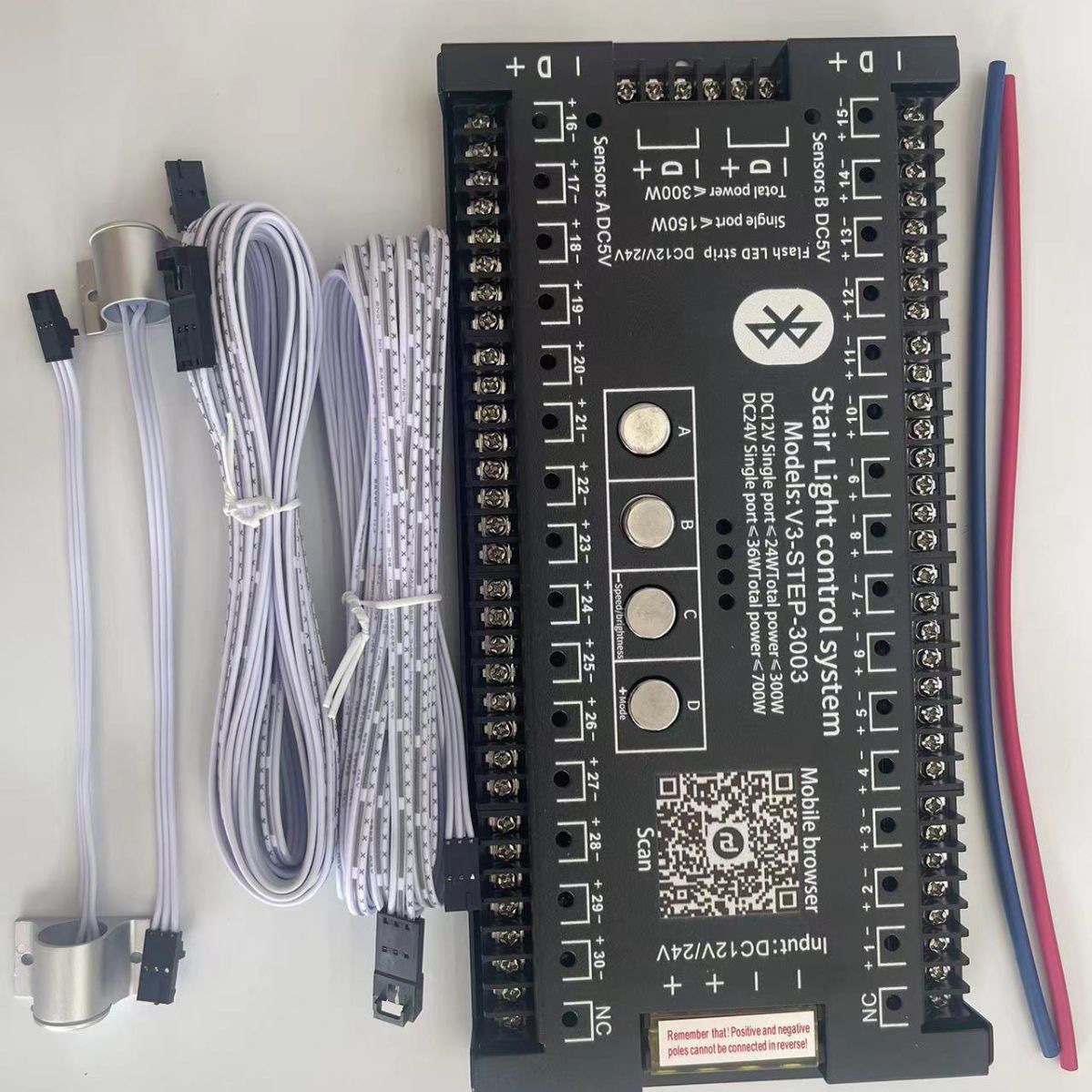 New Internet celebrity stair step running water mode horse light infrared human body induction APP English Bluetooth controller