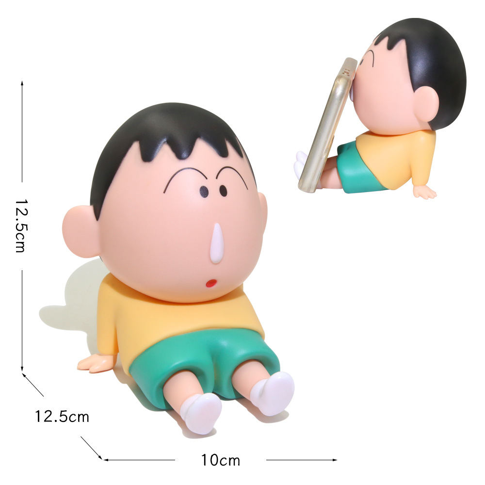 Phone Stand Xiaoxin Doll Crayon Lazy Phone Stand Foodie Silly Figure Decoration Trendy Toy Figure