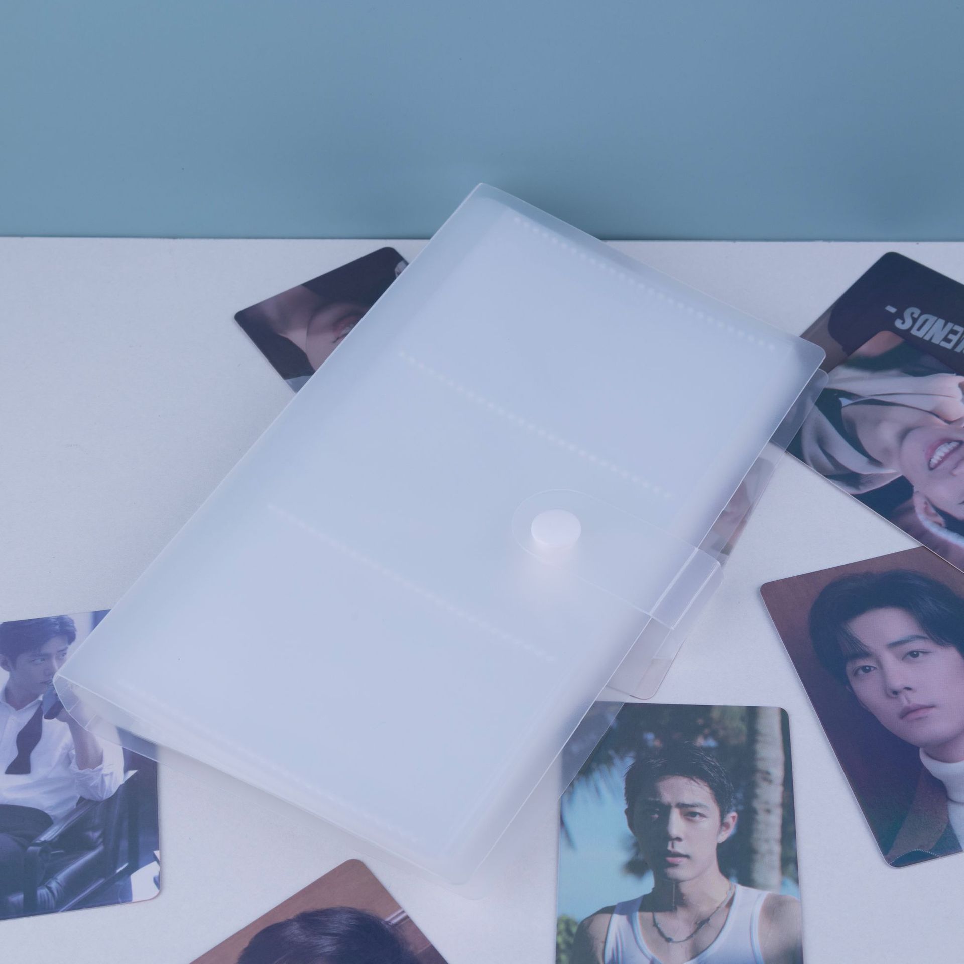 Three-Grid Transparent Card Album Pp Cover Girl Idol Card Album Polaroid Photo Album Three-Grid Card Album Idol Chasing