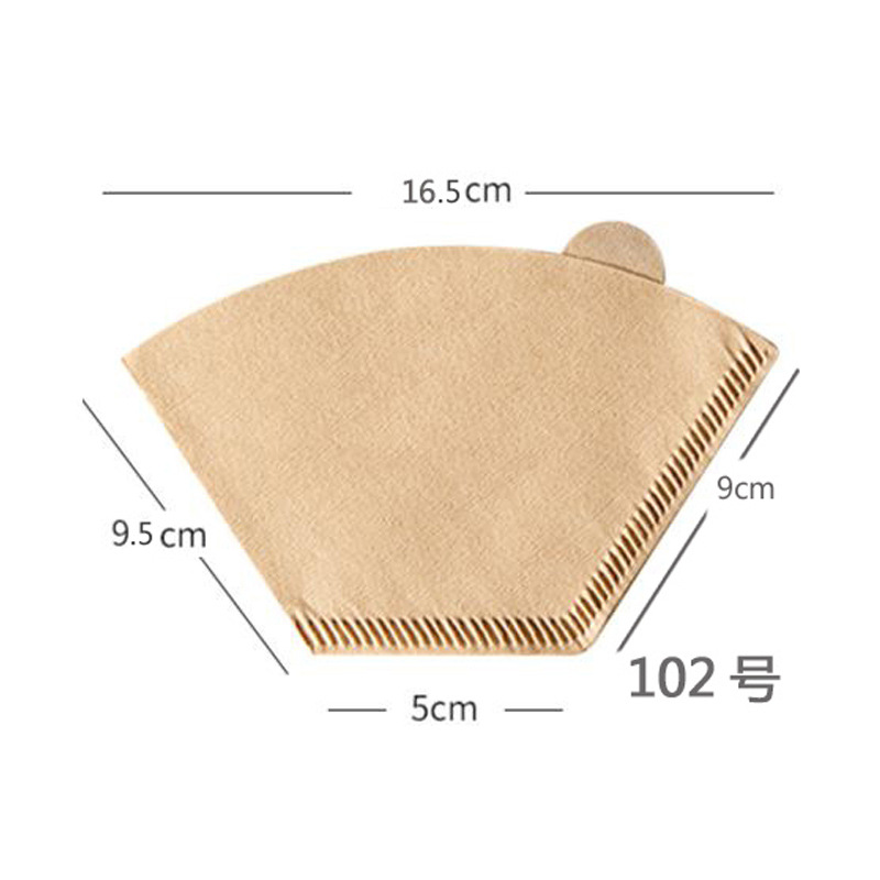 Manufacturer U103 Fan-Shaped Filter Paper Hand-Brewed Cup Conical Coffee Filter Paper Imported 50g Drip Coffee Filter Paper