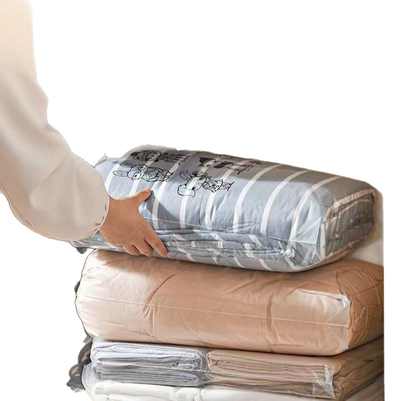 Home Textile Bedding Four-Piece Set Transparent Quilt Drawstring Pocket Summer Cooling Quilt Drawstring Bag Waterproof Storage Bag Clothes Organizing Bag