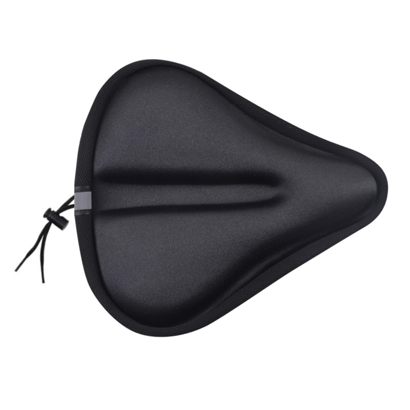 Extra-large widened bicycle silicone cushion cover thickened mountain electric car GEL seat cover shared bicycle saddle cover