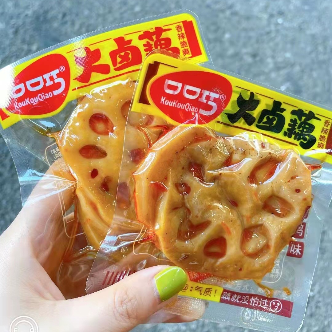 Kaokou Qiao Big Marinated Lotus Root Spicy/Black Duck 2 Flavor Instant Vegetable Products Bulk 5 Jin Vegetable Cooked Food