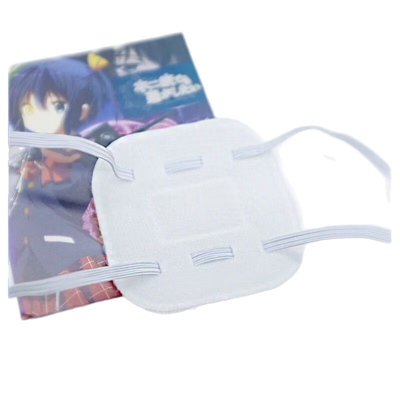 White One-Eyed Mask for Toaru Kagaku No Railgun Anime Cosplay Cute One-Eyed Mask