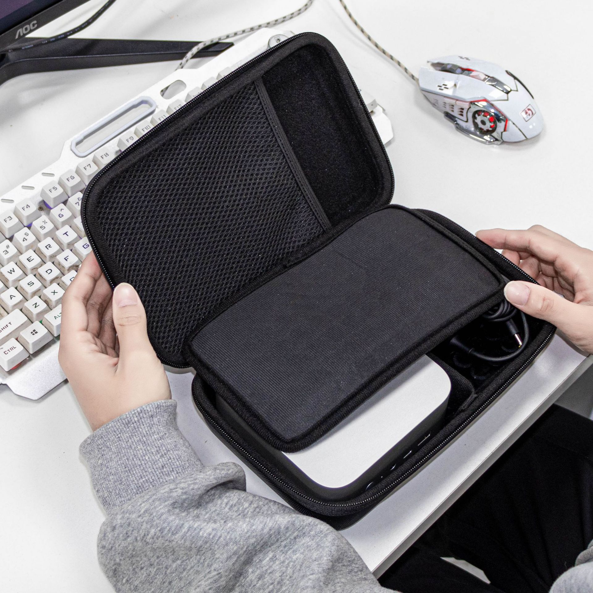 Portable Hard Shell Eva Protective Case Can Be Customized Hard Disk Adapter and Other Storage Box Waterproof and Fall-Proof