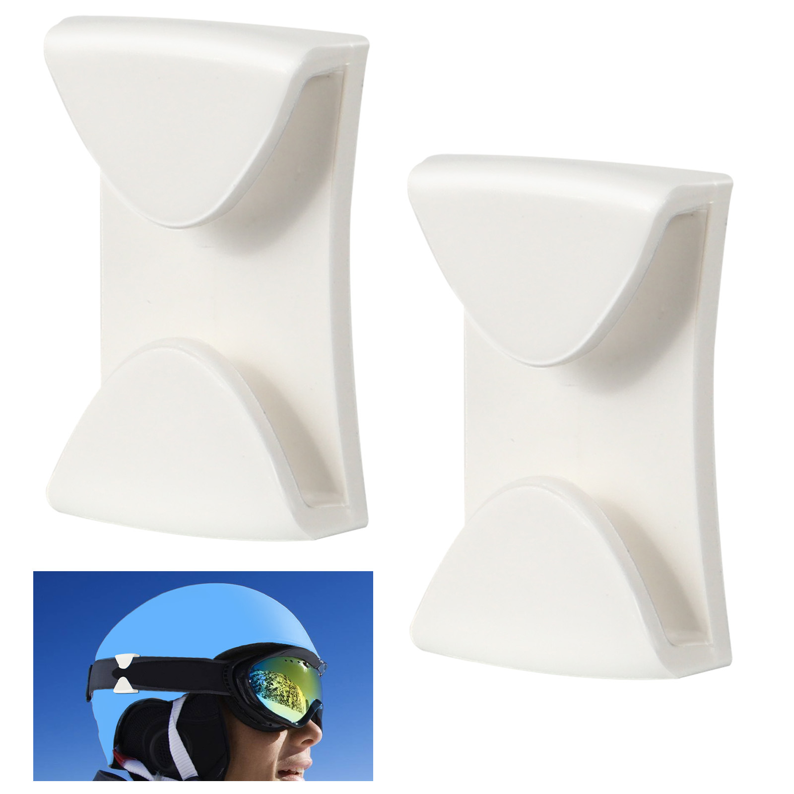 New product amazon ski helmet goggles clip, winter sports goggles with holder for skiing