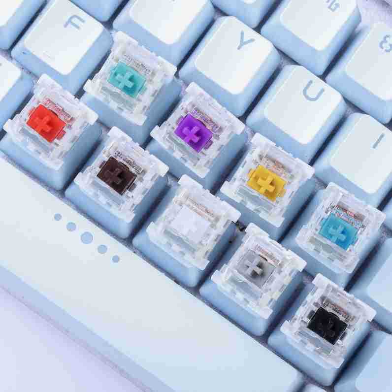 High special shaft mechanical keyboard shaft body switch green black tea red gold silver purple green white ash wood mute shaft hot plug dustproof