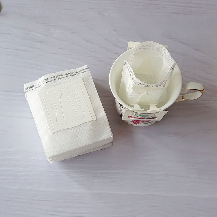 Mocha pot round filter paper cone coffee filter paper hanging ear filter bag hand punch V60 filter cup coffee machine drip filter screen