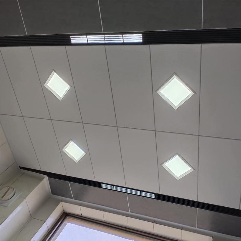 Aluminum alloy ceiling ceiling 300*600 integrated aluminum gusset kitchen bathroom decoration materials full accessories factory