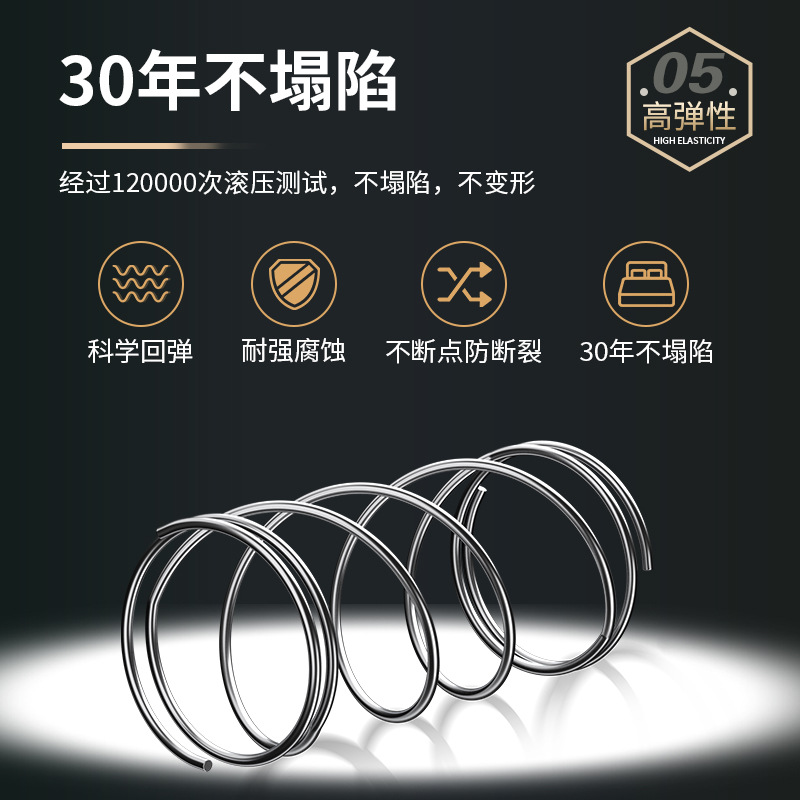 Simmons Latex Mattress Hotel Homestay Home Rental Hard Coconut Independent Spring Mattress Wholesale Guangzhou Factory