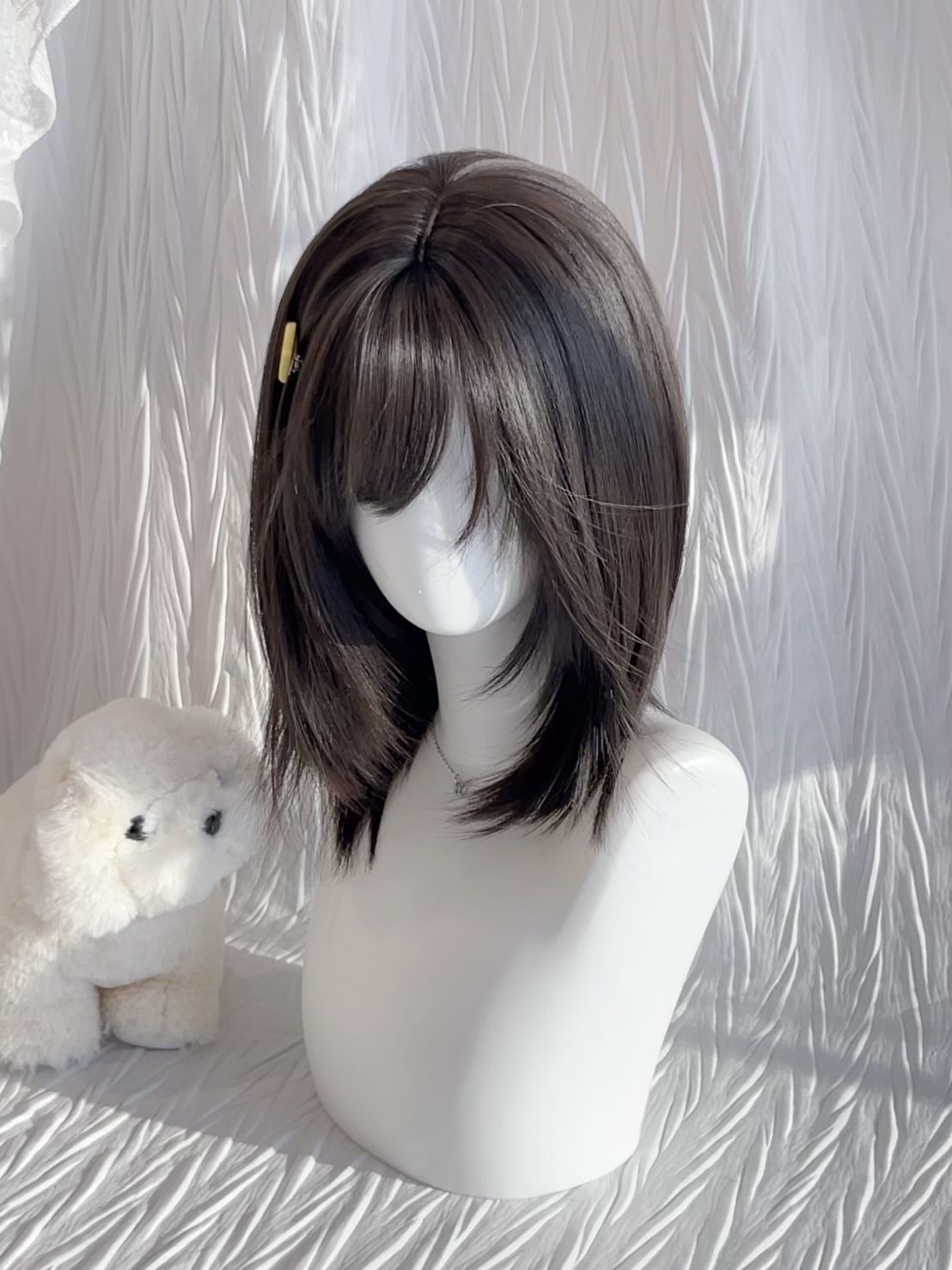 High-Level Collarbone Hair Lolita Sweet Cute Girl Cos Two-Dimensional Wig Set Xiangyu