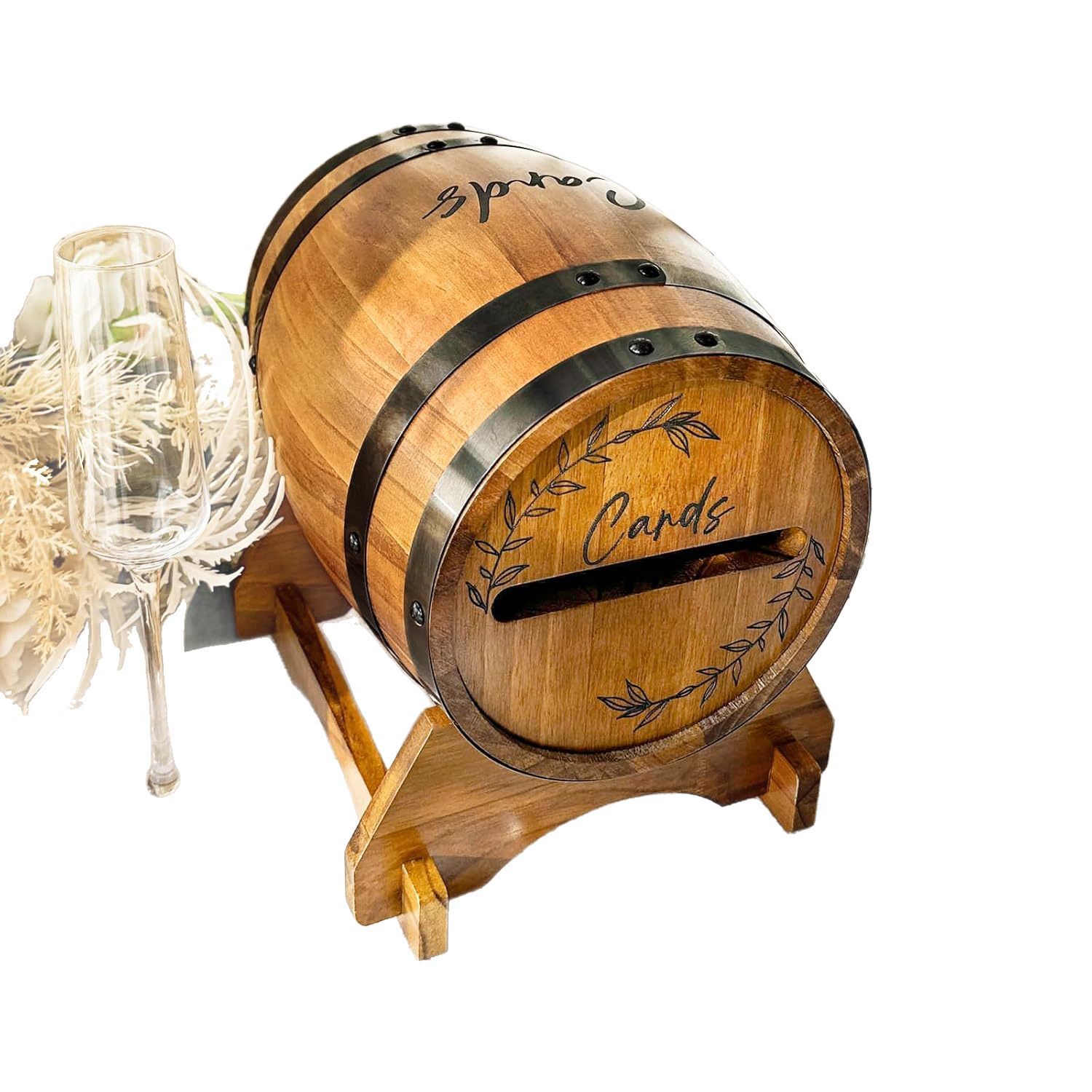 Cross-border solid wood barrel mailbox cardboard barrel bar bar special mailbox hotel restaurant advice to collect barrel