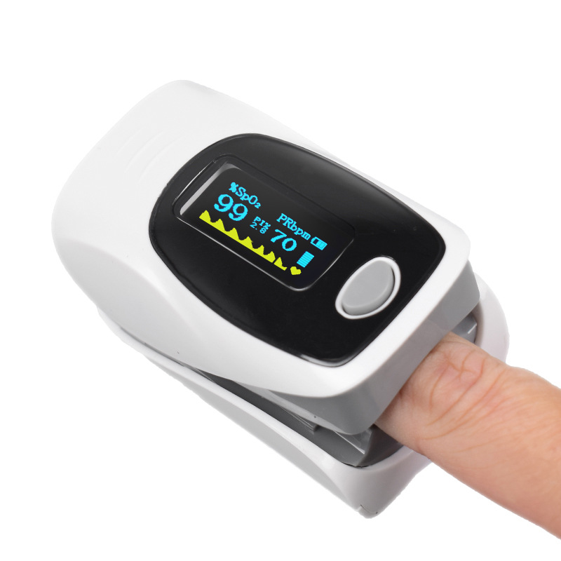 Finger Clip Pulse Oximeter for the Elderly and Pregnant Women, Home Blood Oxygen Meter, Blood Oxygen Saturation, Pulse and Heart Rate