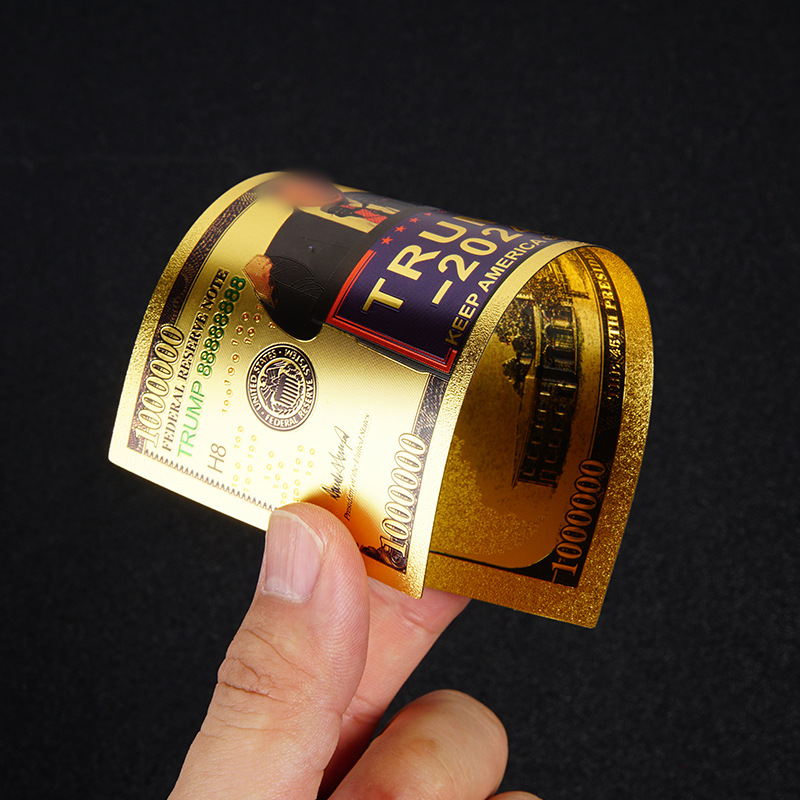 Gold Foil Commemorative Coins Pet Plastic Gold Banknotes Exquisite Color Printing Silver Us Dollars Foreign Coin Collection Commemorative Banknotes Customization