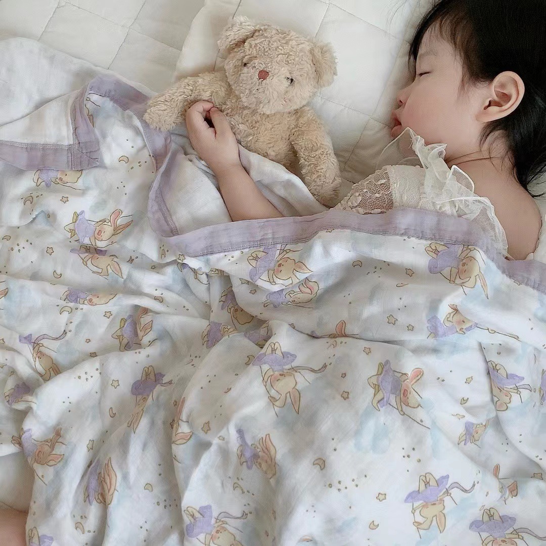 Детское одеяло из марли класса A, 6% чистого хлопка, одеяло для купания, подушка для кондиционера