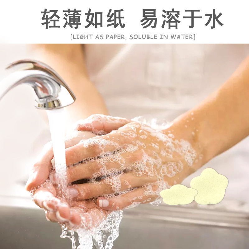 Disposable Soap Flakes Travel Portable Soap Paper Soap Flakes Students and Kidsren Carry Petal Hand Washing Flakes