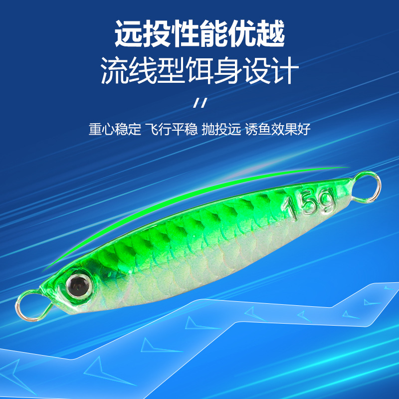Floating Long-Distance Cast Iron Plate Lead Fish Lure, All-Water Layer, for Mandarin Fish and Bass, Freshwater and Sea Fishing, Imitation Bait, Lead Fish Wholesale