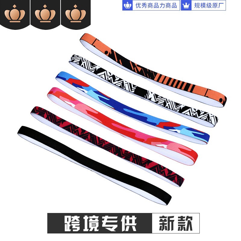 Fitness Sweatband, Sweat-Blocking Band, Custom Logo, Men's and Women's Sports Headband, Sweat-Absorbing Sports Headband, Slim Style