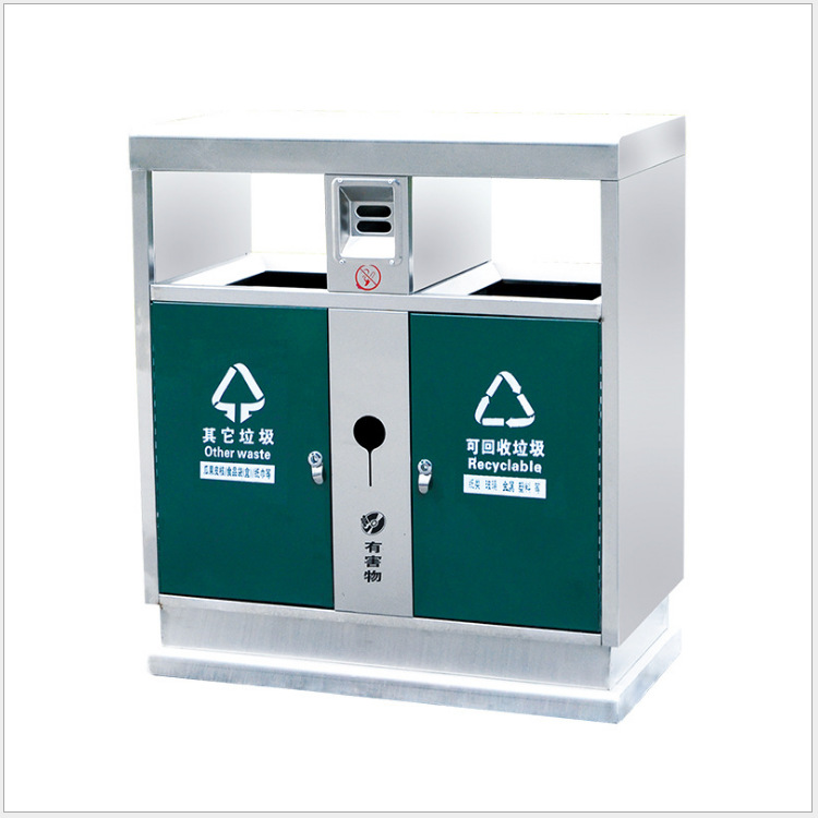 Two-Category Trash Cans, Painted, Three or Four Flower Pots, Dry and Wet Separation, Commercial Use, Star Wars Storage, Spider-Man, Recyclable