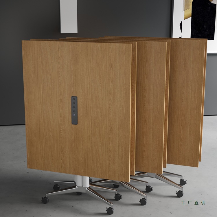 Folding Conference Table, Long Table, Training Table, Removable Splicing Desk, Multi-Functional Telescopic Training Institution Desk