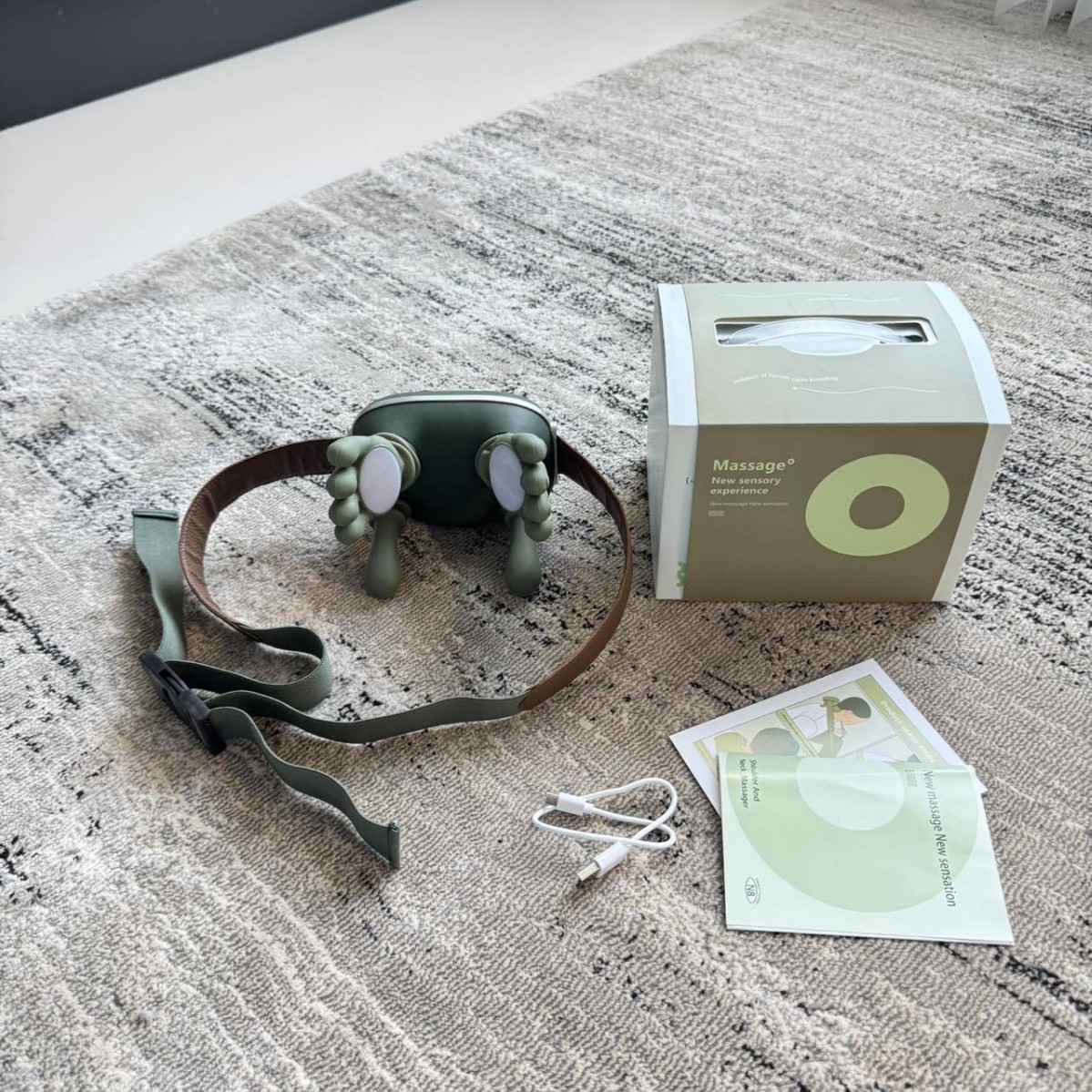 Cross-Border New Massage N Series Imitation Ten-Finger Cervical Spine Massager Trapezius Muscle Heating Massager Home Multifunctional