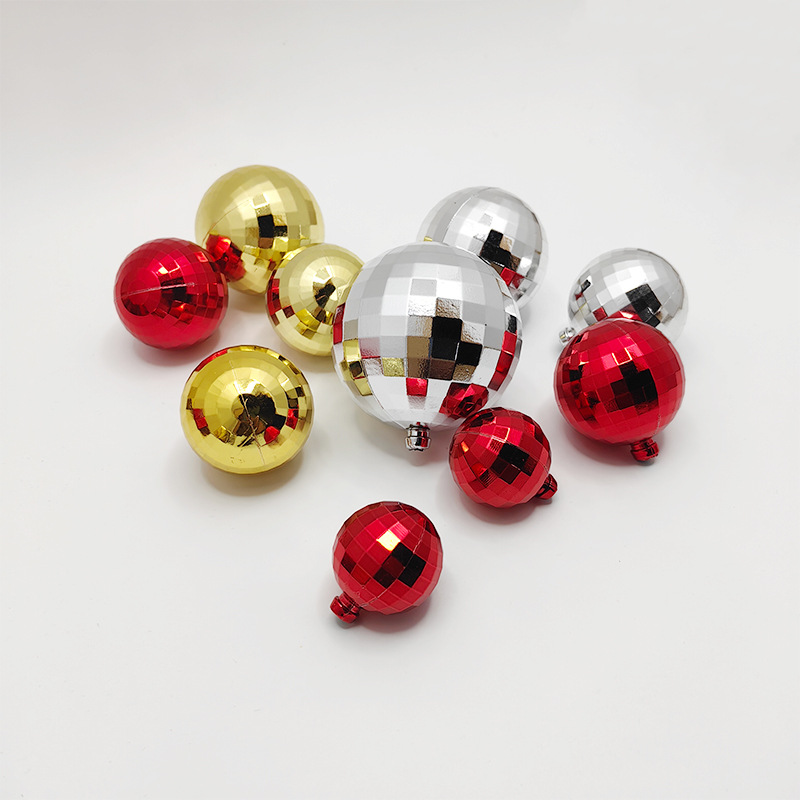 Directly Powered from the Manufacturer, Special-shaped Christmas Ball, Checkered Ball, Christmas Tree Pendant, Christmas Daily Necessities, Hanging Decorations