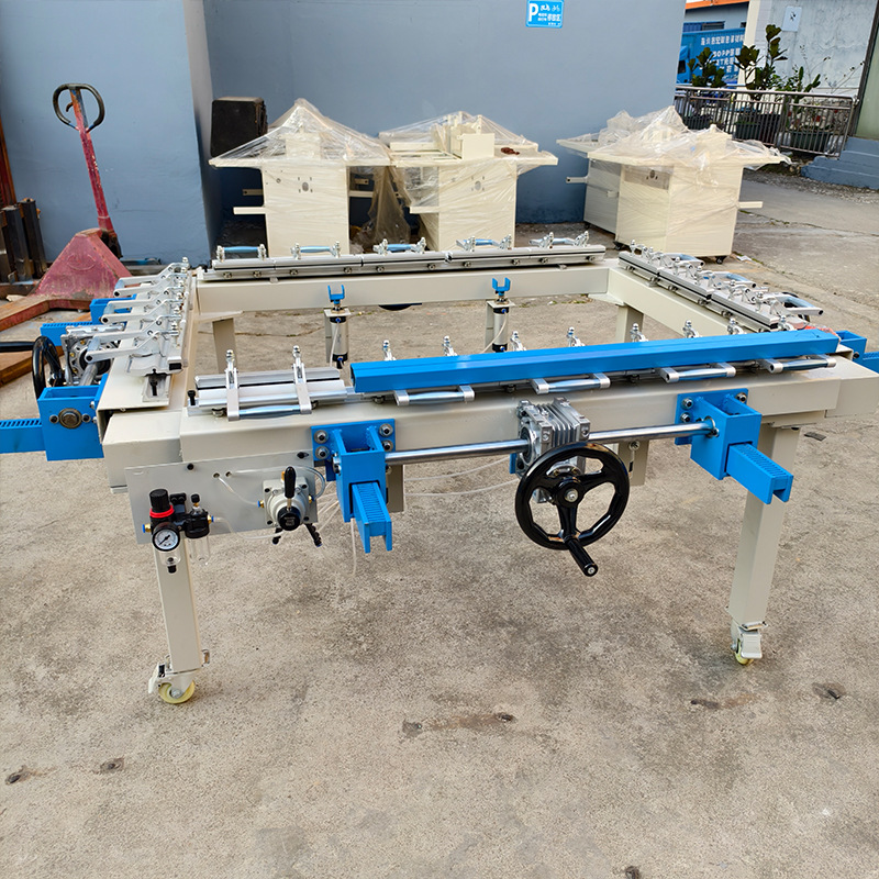 Screen Tensioning Machine Mechanical Pneumatic Manual Electric Fully Automatic Screen Tensioning Machine Screen Printing Equipment Screen Version Worm Gear Screen Tensioner
