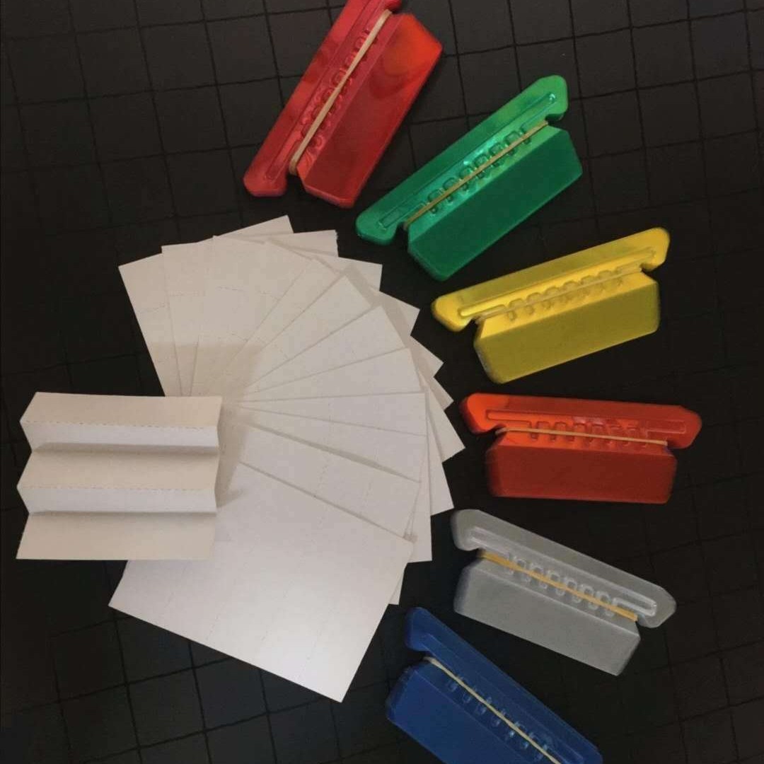 Hanging fast work color PVC label writing clip 120 PVC with 120 writing paper