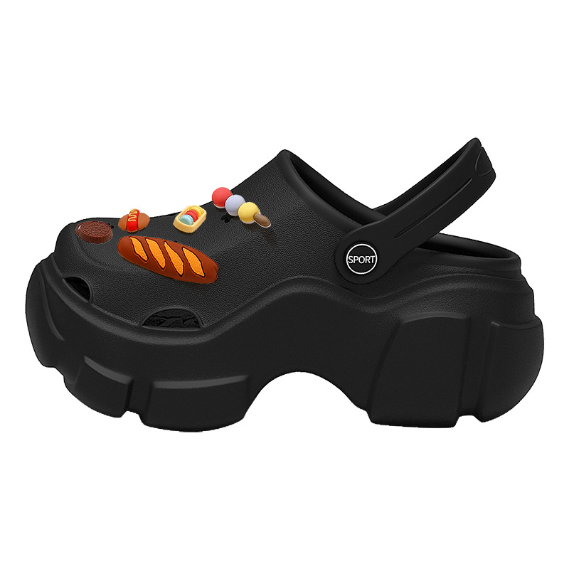 Thick-Soled Croc Shoes for Women Summer Outerwear Arch Support Beach Sandals for Women Wholesale