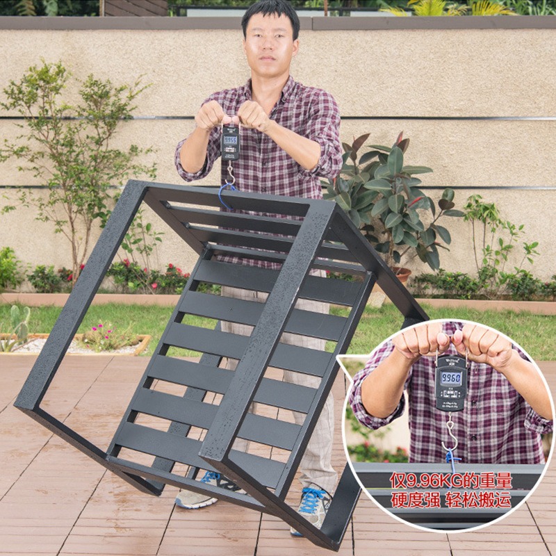 Nordic outdoor metal sofa courtyard villa waterproof sunscreen leisure designer furniture hotel aluminum alloy sofa