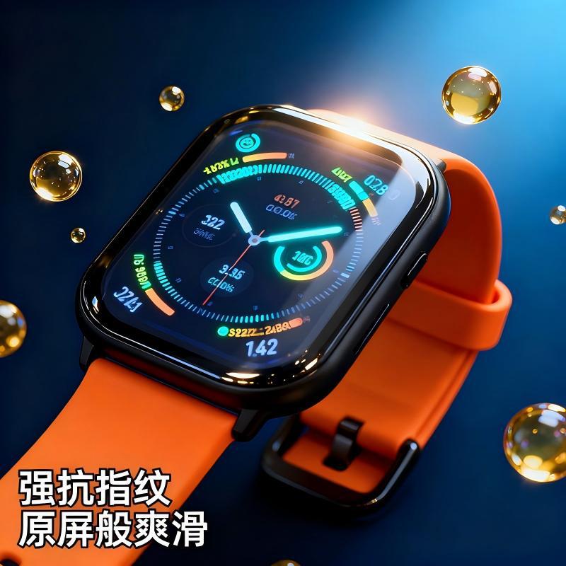 Защитная пленка для Apple Watch S10 42mm, черная, HD, высокая прозрачность, защита от падений и царапин