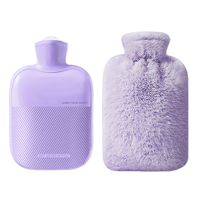 Water-Filled Hot Water Bag, Thickeneded and Explosion-Proof, Girls' Hand Warmer, Hot Compress, Belly Warmer, Foot Warmer, Imitation Rabbit Velvet Hand Warmer Bag