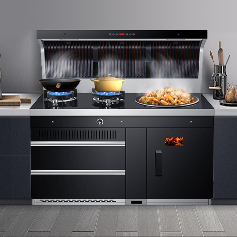 Firewood Stove Integrated Stove Large Pot Stove Smokeless Integrated Wood Burning Household Rural Villa New Multi-Functional Integrated Stove