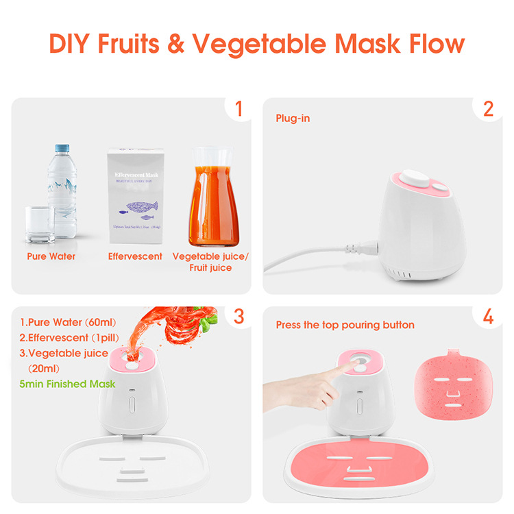 Intelligent Voice mask machine New mask machine electronic mask instrument DIY mask machine fruit and vegetable mask machine factory