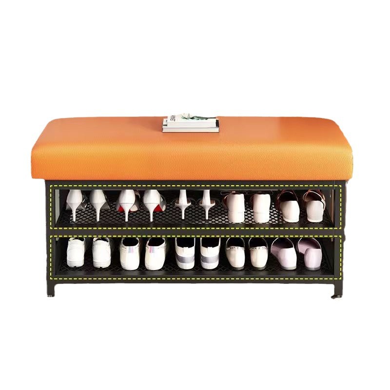 Household Shoe Stool Doorway Sitting-in Shoe Cabinet Sitting Stool Integrated Indoor Multi-layer Small Narrow Shoe Rack Simple Shoe Stool