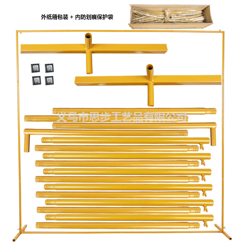 Cross-Border Wedding Props Iron Square Arch Background Decoration Square Flower Door Outdoor Lawn Wedding Iron Arch